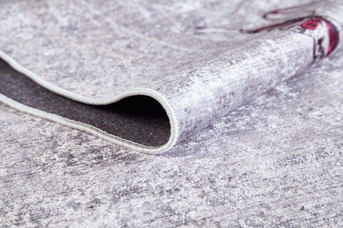 Pink Area Rug - Sulinowo Digital Print Figured Carpet | Non Slip, Antibacterial