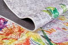 Wielkopolski Green Animal Figured Digital Print Area Rug