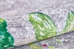 Wielkopolski Green Animal Figured Digital Print Area Rug