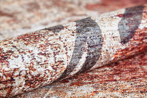 Digital Print Area Rug - Brown Non Slip Carpet With Antibacterial, Antiallergic Benefits