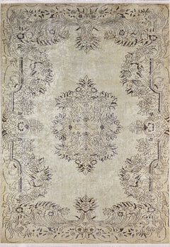 Beige Area Rug - Classic Digital Print Non Slip Antibacterial Carpet
