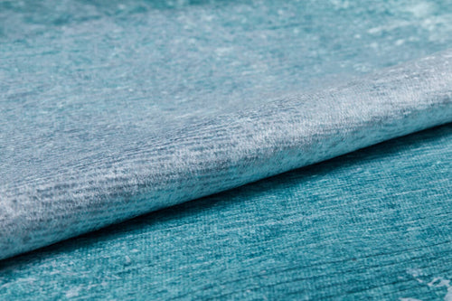 Turquoise Area Rug - Modern Digital Print Non Slip Carpet for Living Room