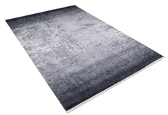 Modern Digital Print Rug - Grey Area Rug with Non Slip, Antibacterial Features