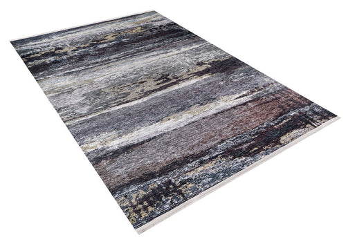 Modern Digital Area Rug – Purple Non Slip Washable Carpet for Living Room