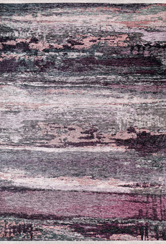 Modern Digital Area Rug – Purple Digital Print Carpet, Non Slip & Antibacterial