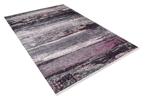 Modern Digital Area Rug – Purple Digital Print Carpet, Non Slip & Antibacterial