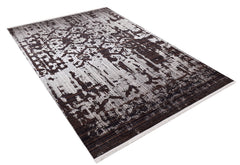 Modern Area Rug - Brown Digital Print Carpet | Non Slip, Antibacterial, Washable Floor Covering