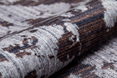 Modern Area Rug - Brown Digital Print Carpet | Non Slip, Antibacterial, Washable Floor Covering