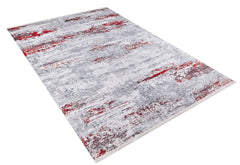 Modern Area Rug - Grey Digital Print Non Slip Washable Carpet for Living Room