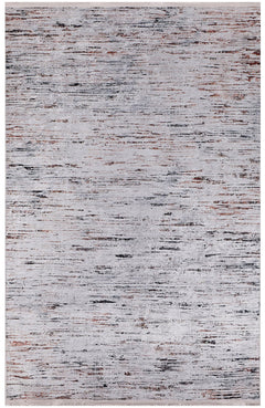 Modern Area Rug - Grey Digital Print Carpet | Non Slip Washable Floor Covering