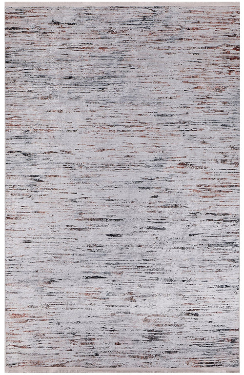 Modern Area Rug - Grey Digital Print Carpet | Non Slip Washable Floor Covering