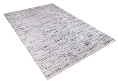 Modern Area Rug - Grey Digital Print Carpet | Non Slip Washable Floor Covering