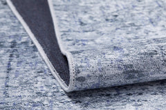 Modern Area Rug – Blue Digital Print Carpet | Antibacterial, Non Slip & Washable