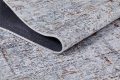 Modern Area Rug – Grey Digital Print Carpet | Non Slip, Antibacterial Floor Covering