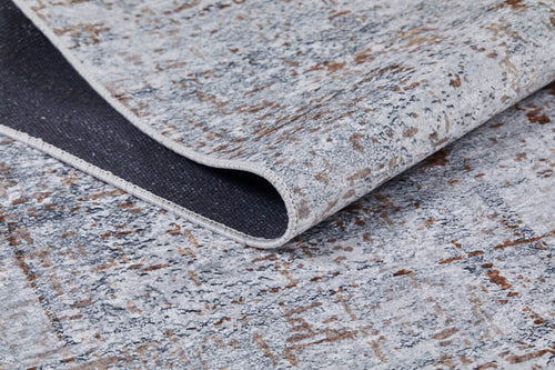 Modern Area Rug – Grey Digital Print Carpet | Non Slip, Antibacterial Floor Covering