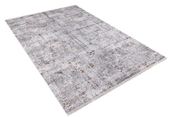 Modern Area Rug – Grey Digital Print Carpet | Non Slip, Antibacterial Floor Covering