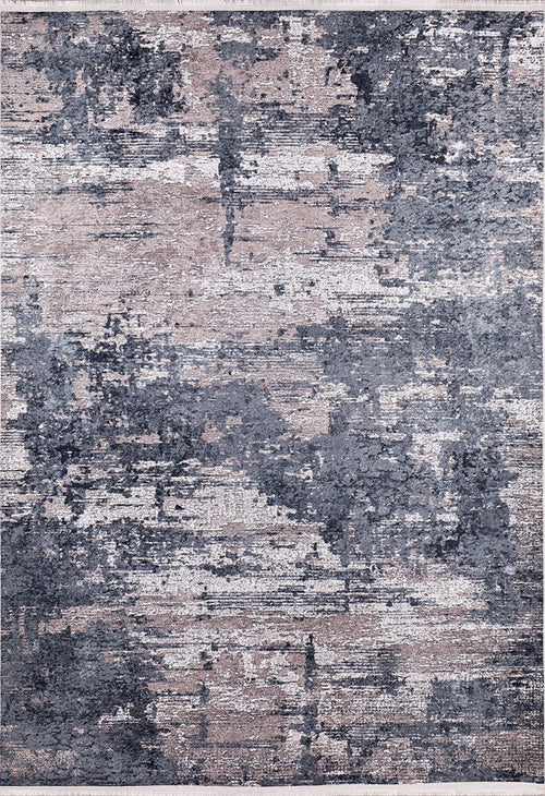 Tver Grey Modern Digital Print Area Rug
