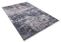 Tver Grey Modern Digital Print Area Rug