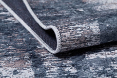 Tver Grey Modern Digital Print Area Rug