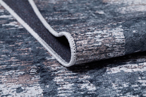 Tver Grey Modern Digital Print Area Rug