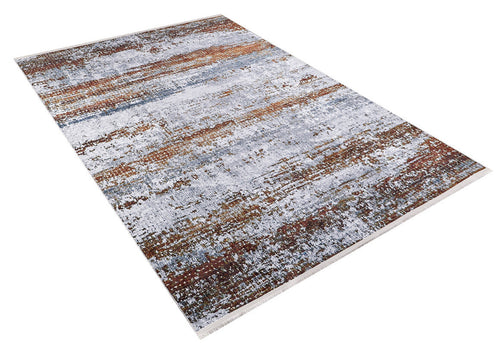 Modern Area Rug – Grey Digital Print Carpet | Non Slip, Antibacterial, Washable
