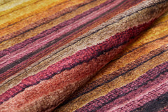 Orange Striped Area Rug – Digital Print Rug | Non Slip Carpet, Antibacterial