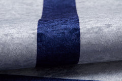 Digital Print Area Rug – Navy Blue Frame Design, Antibacterial & Non Slip Carpet