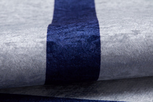 Digital Print Area Rug – Navy Blue Frame Design, Antibacterial & Non Slip Carpet