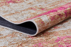 Modern Digital Area Rug – Pink Printed Carpet | Antibacterial, Non Slip, Washable