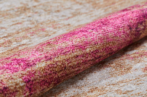 Modern Digital Area Rug – Pink Printed Carpet | Antibacterial, Non Slip, Washable