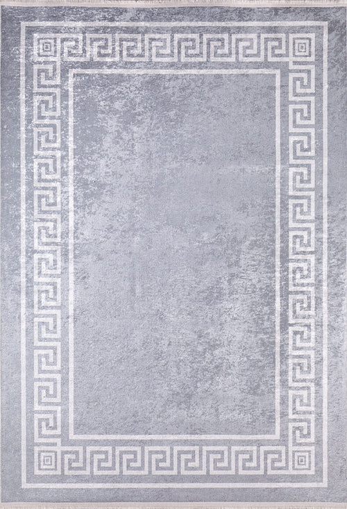 Dimitrovgrad Grey Frame Digital Print Area Rug