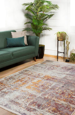 Modern Digital Area Rug – Beige Non Slip Washable Carpet for Living Room