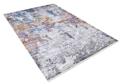 Modern Area Rug – Kaluga Grey Digital Print Non Slip Carpet for Living Room