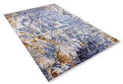 Modern Area Rug – Blue Digital Print Carpet | Antibacterial, Non Slip, Dust Free