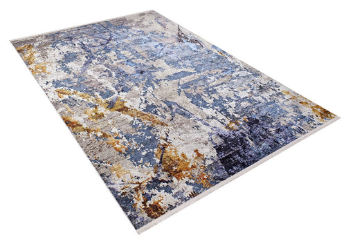 Modern Area Rug – Blue Digital Print Carpet | Antibacterial, Non Slip, Dust Free