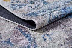 Modern Area Rug – Blue Digital Print Carpet | Antibacterial, Non Slip, Dust Free