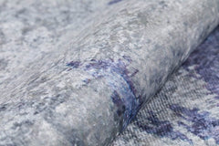 Modern Area Rug | Blue Digital Print Carpet - Non Slip, Antibacterial Floor Mat