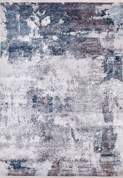 Modern Area Rug – Grey Digital Print Carpet | Antibacterial, Non Slip, Washable