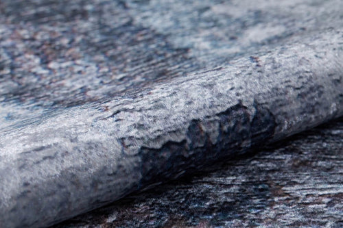 Modern Area Rug – Grey Digital Print Carpet | Antibacterial, Non Slip, Washable