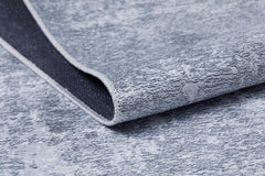 Modern Area Rug | Grey Digital Print Non Slip Washable Carpet For Living Room