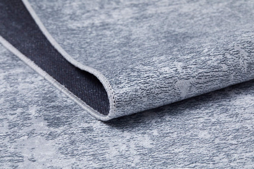 Modern Area Rug | Grey Digital Print Non Slip Washable Carpet For Living Room