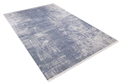 Modern Digital Area Rug - Blue Non Slip Carpet with Antibacterial Benefits