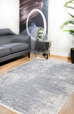 Vladikavkaz Grey Modern Digital Print Area Rug