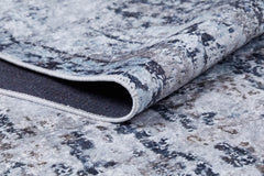 Modern Area Rug – Grey Digital Print Carpet | Non Slip Antibacterial Floor Mat