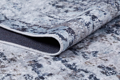 Modern Area Rug – Grey Digital Print Carpet | Non Slip Antibacterial Floor Mat