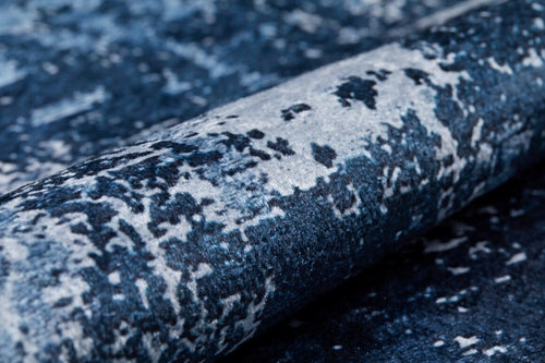 Modern Digital Area Rug – Blue Non Slip Antibacterial Carpet for Living Room