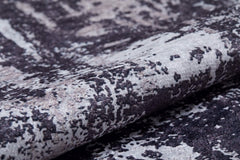 Modern Area Rug – Grey Digital Print Rug | Non Slip Washable Living Room Carpet