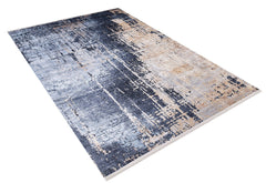 Modern Area Rug – Blue Digital Print Non Slip Antibacterial Carpet for Living Room
