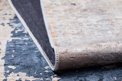 Modern Area Rug – Blue Digital Print Non Slip Antibacterial Carpet for Living Room