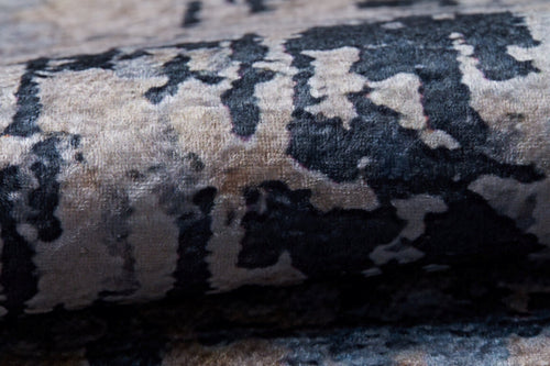 Modern Area Rug – Blue Digital Print Non Slip Antibacterial Carpet for Living Room